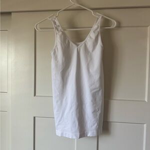 Like New One Size white Nylon/spandex Tank